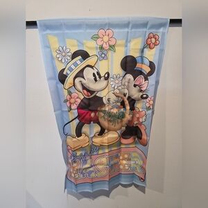 Mickey and Minnie Happy Easter Flag